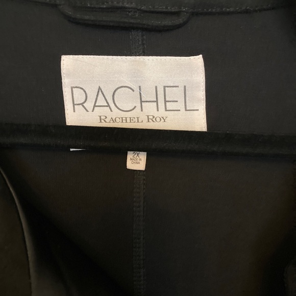 Rachel Roy 2X faux suede moto jacket - Picture 2 of 6
